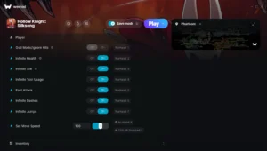 Hollow Knight Silksong Trainer screenshot