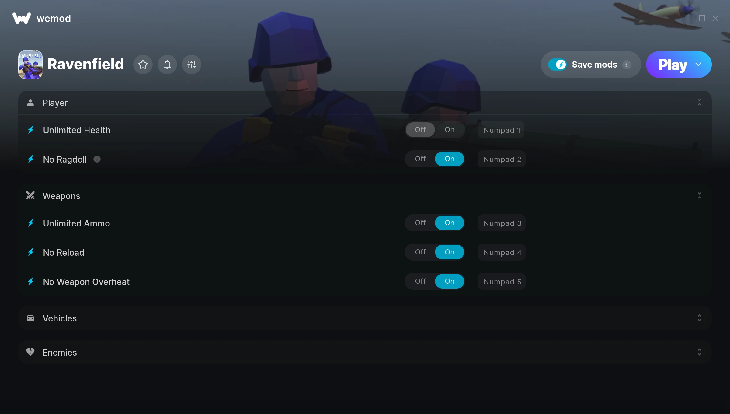 Ravenfield Trainer screenshot