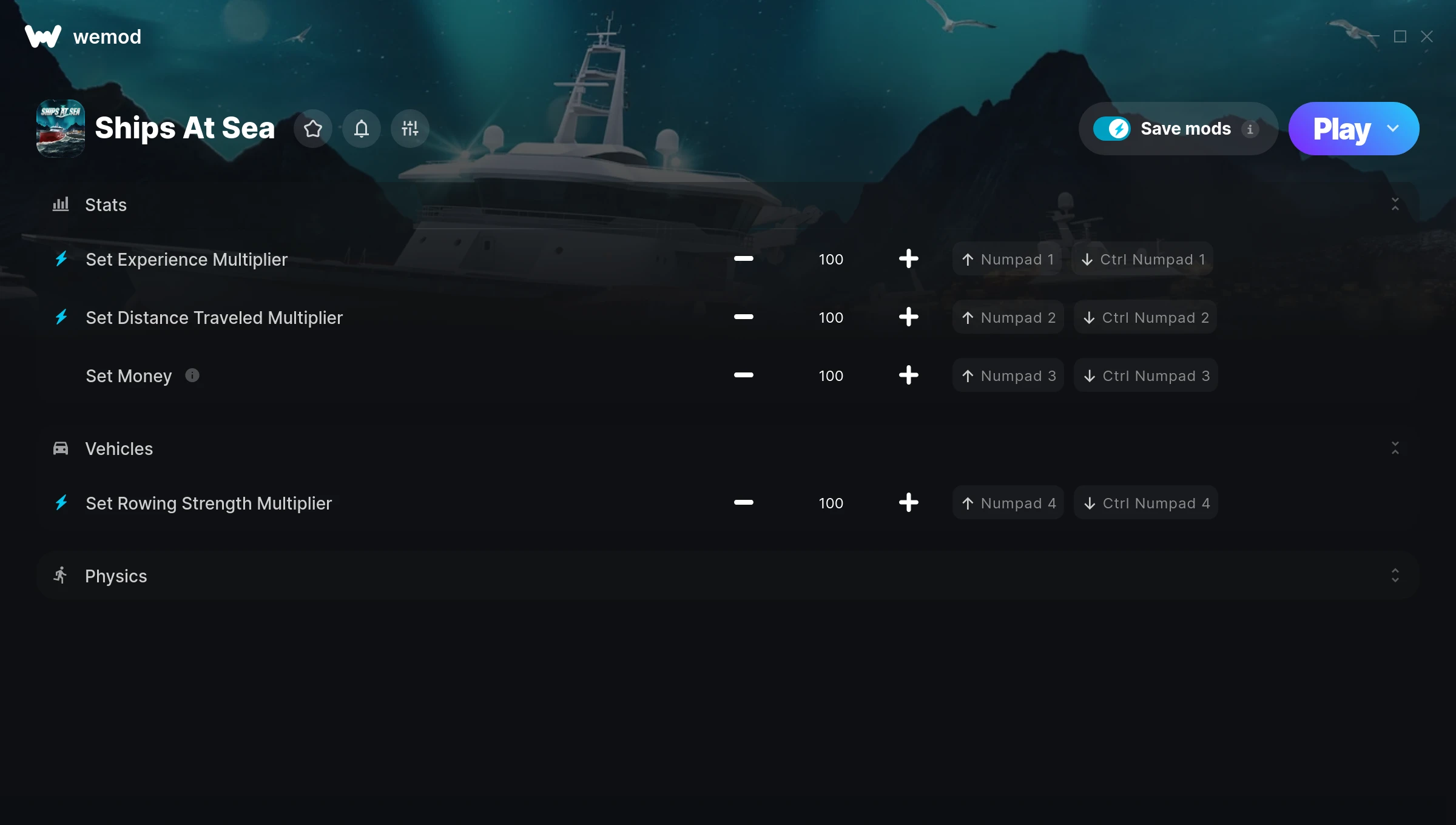 Ships At Sea Trainer screenshot