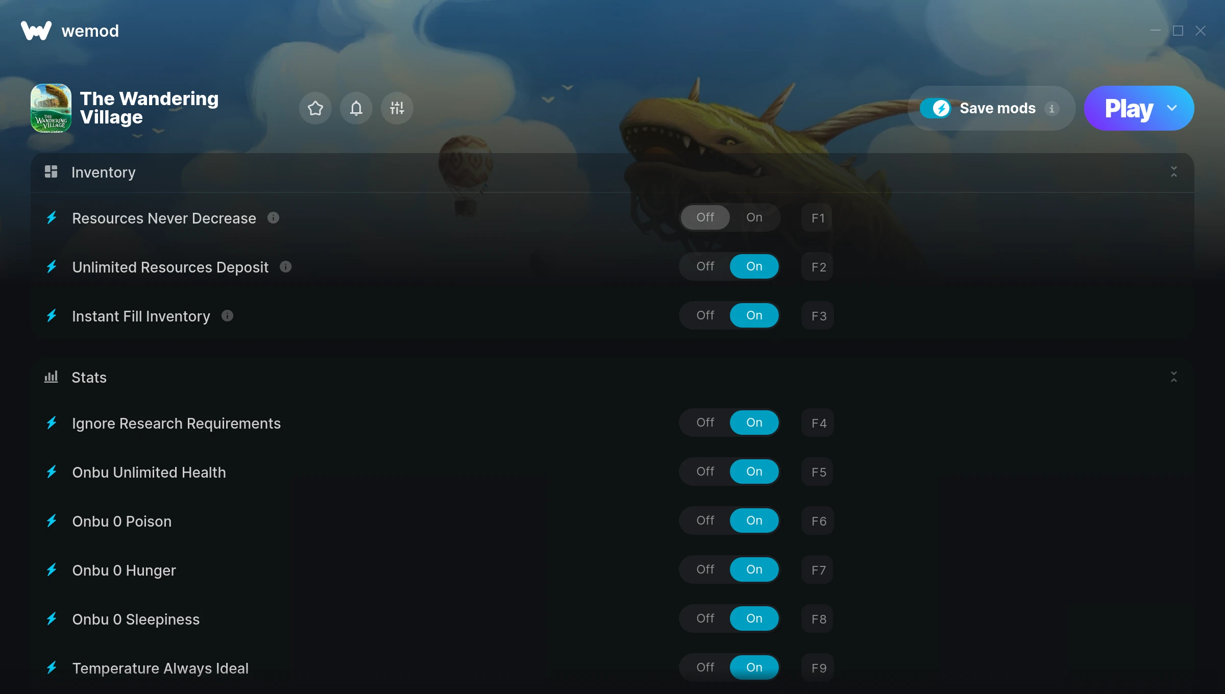 The Wandering Village Trainer screenshot