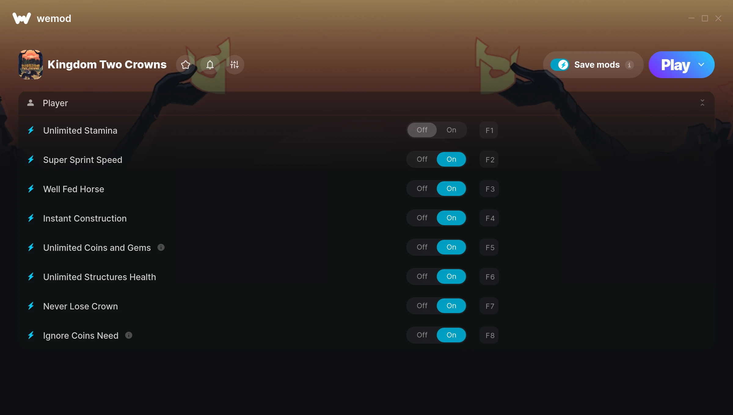 Kingdom Two Crowns Trainer screenshot