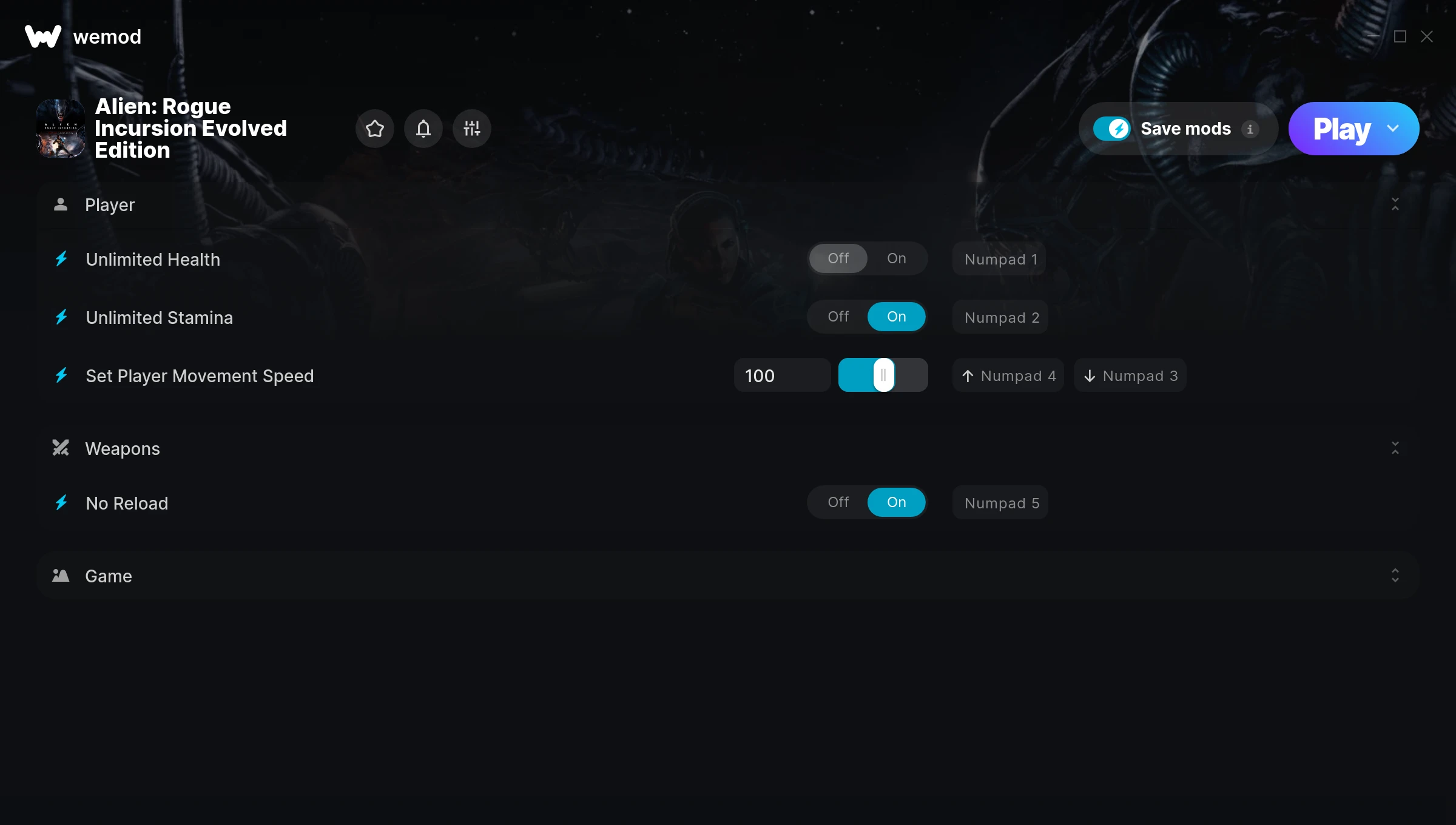 Alien: Rogue Incursion Evolved Edition Trainer screenshot