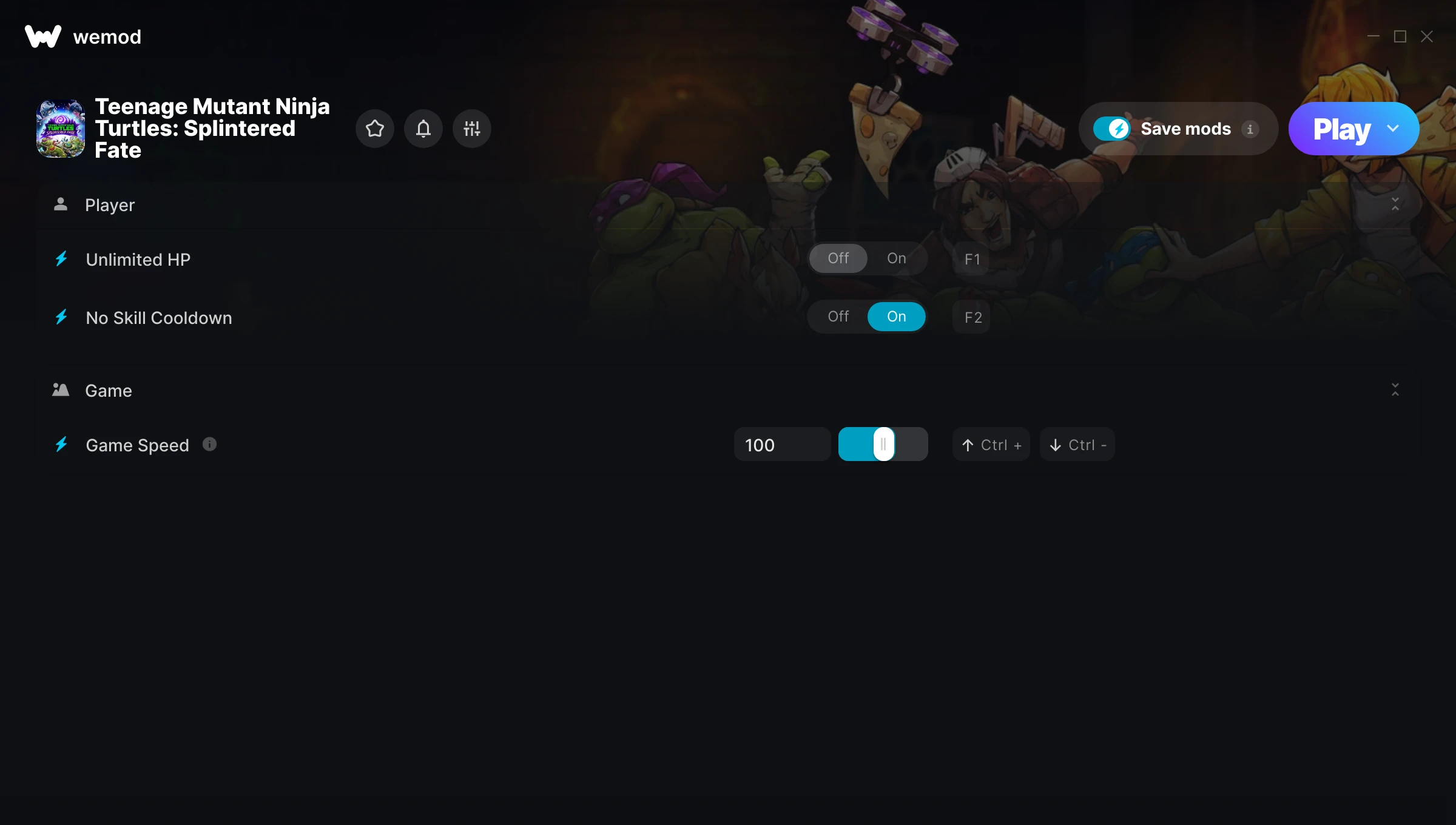 Teenage Mutant Ninja Turtles: Splintered Fate Trainer screenshot