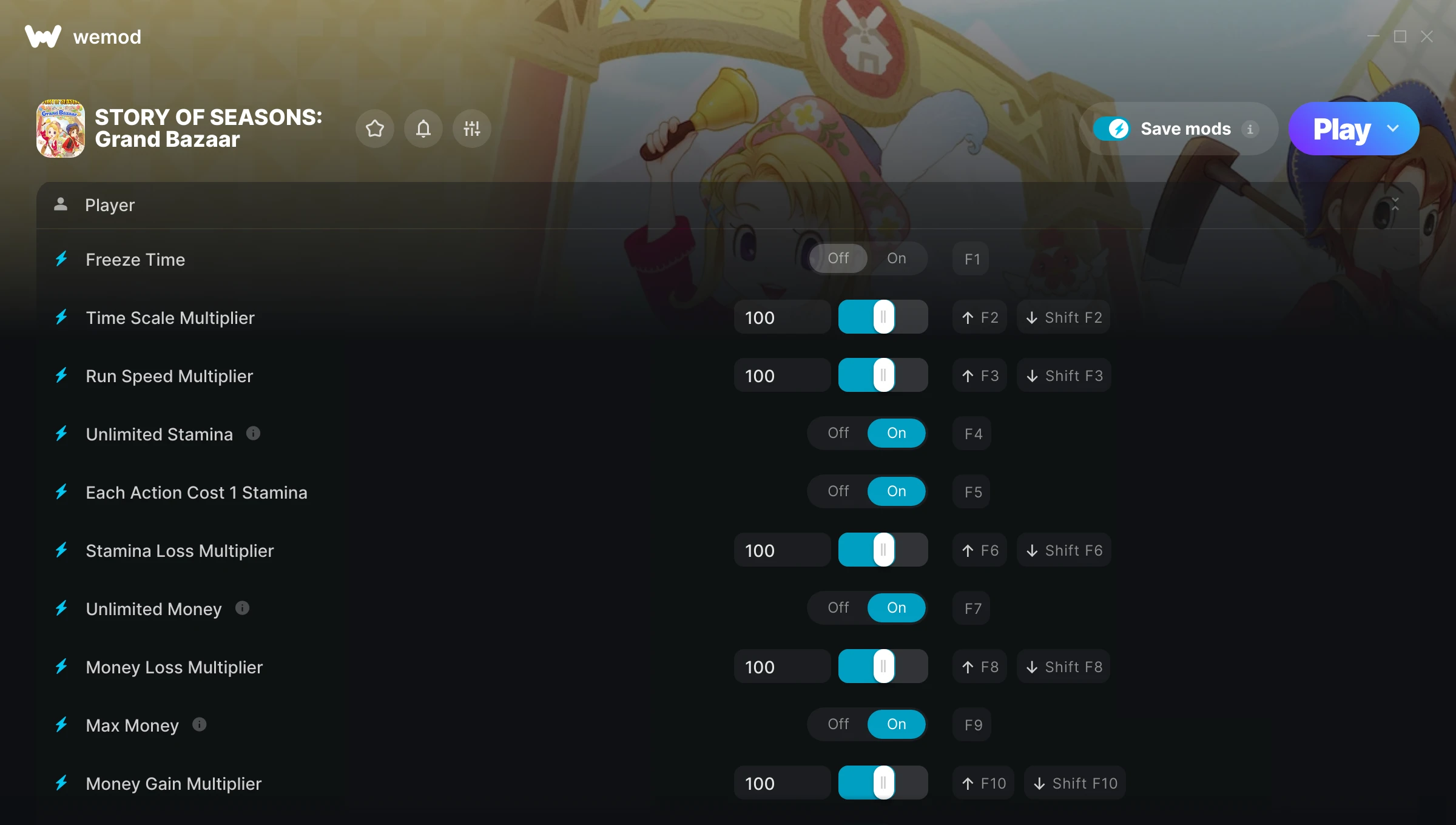 Story of Seasons Grand Bazaar Trainer screenshot