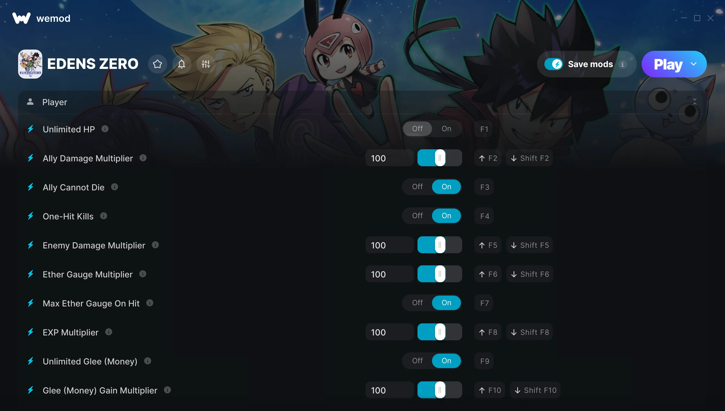 EDENS ZERO Trainer screenshot
