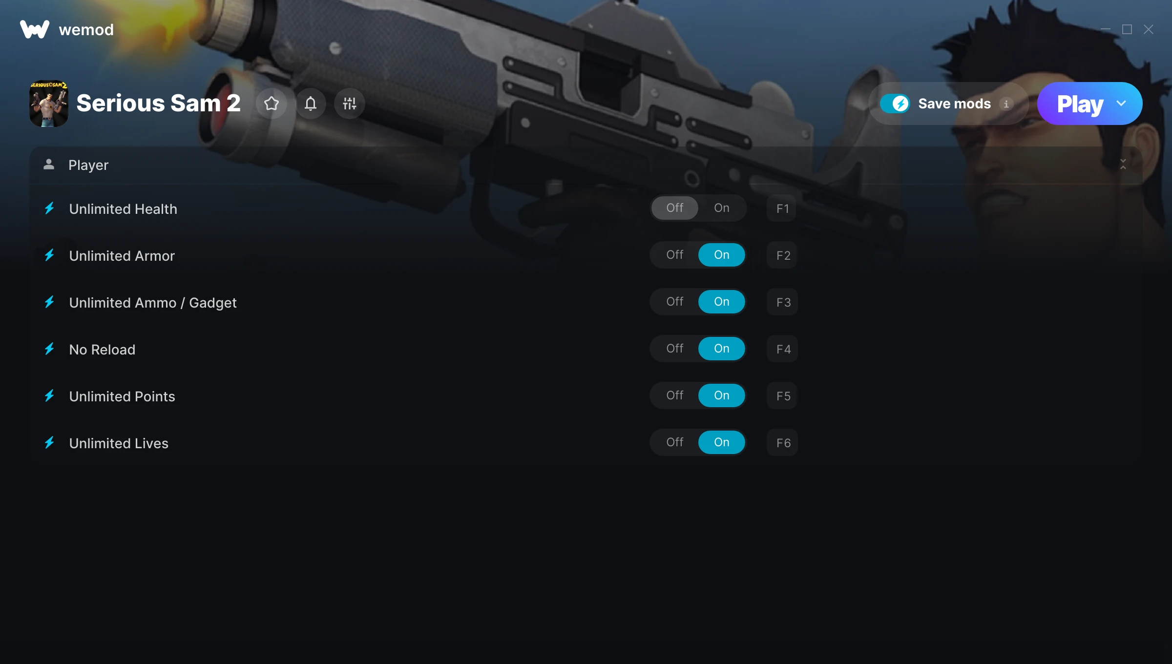 Serious Sam 2 Trainer screenshot