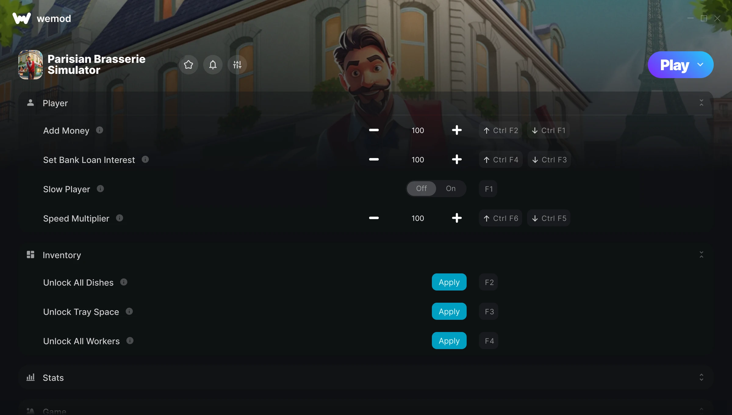 Parisian Brasserie Simulator Trainer screenshot