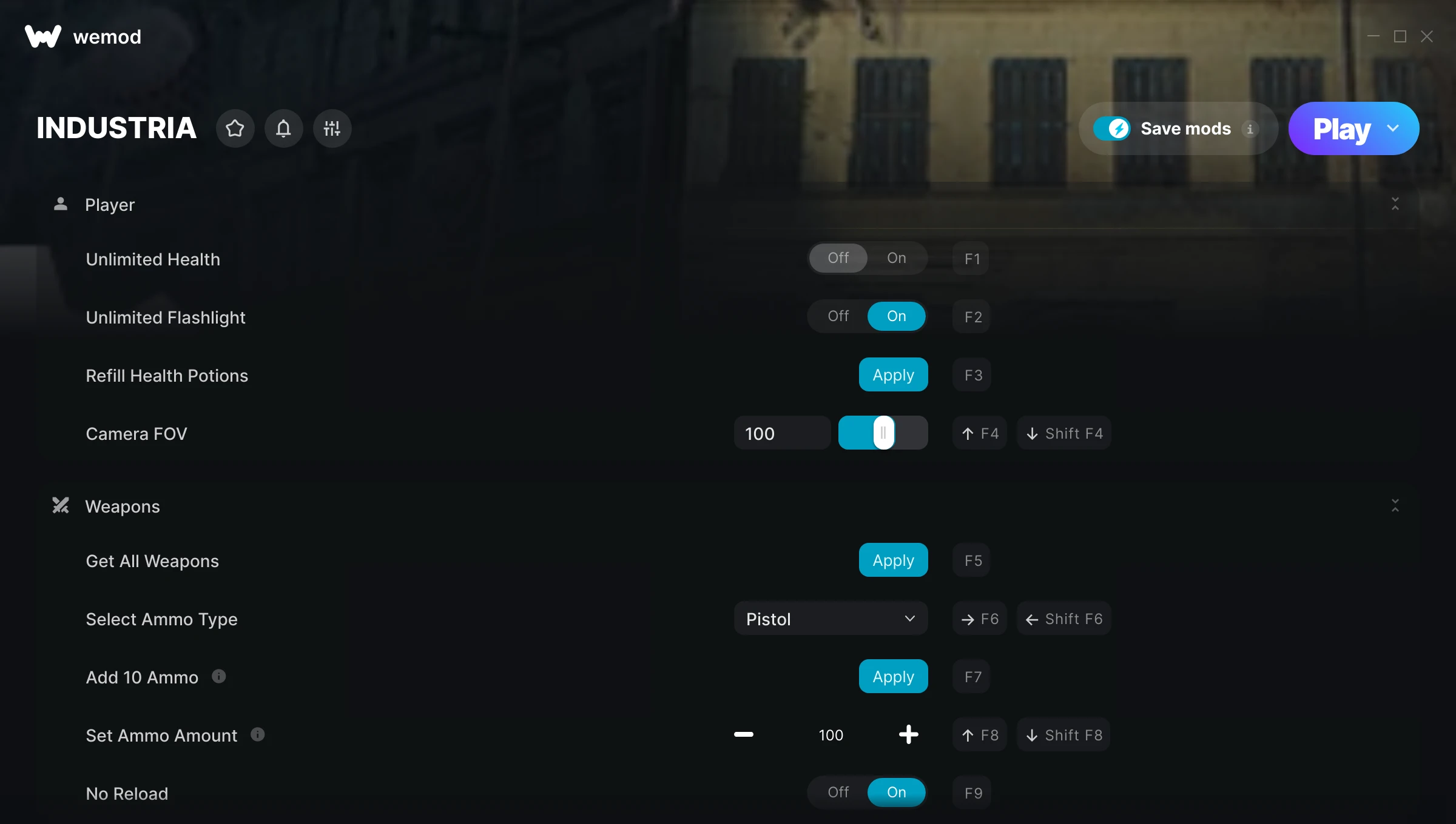 INDUSTRIA Trainer screenshot