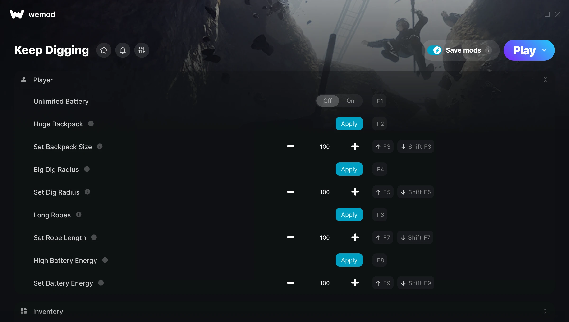 Keep Digging Trainer screenshot