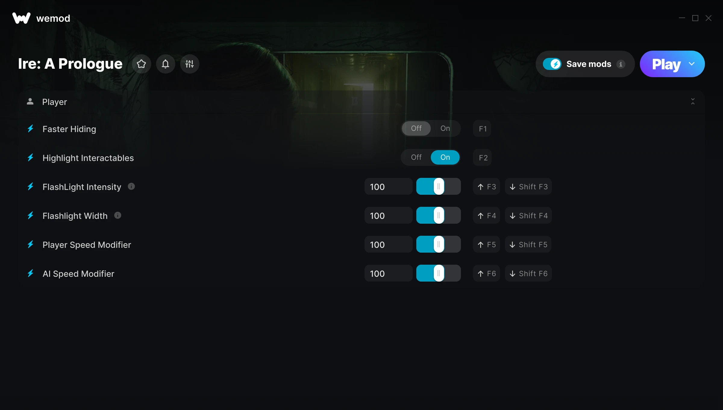 Ire: A Prologue Trainer screenshot