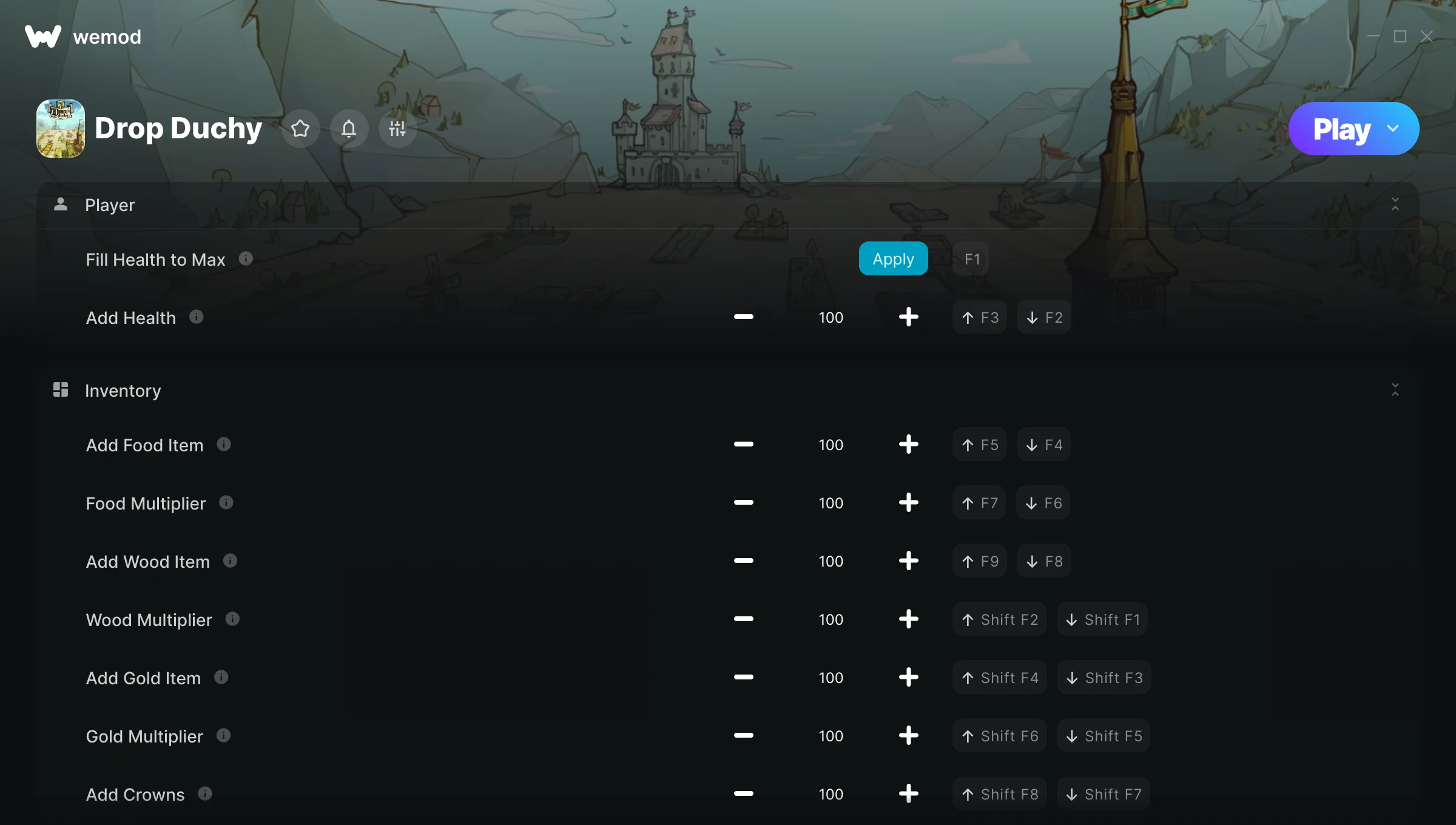 Drop Duchy Trainer screenshot