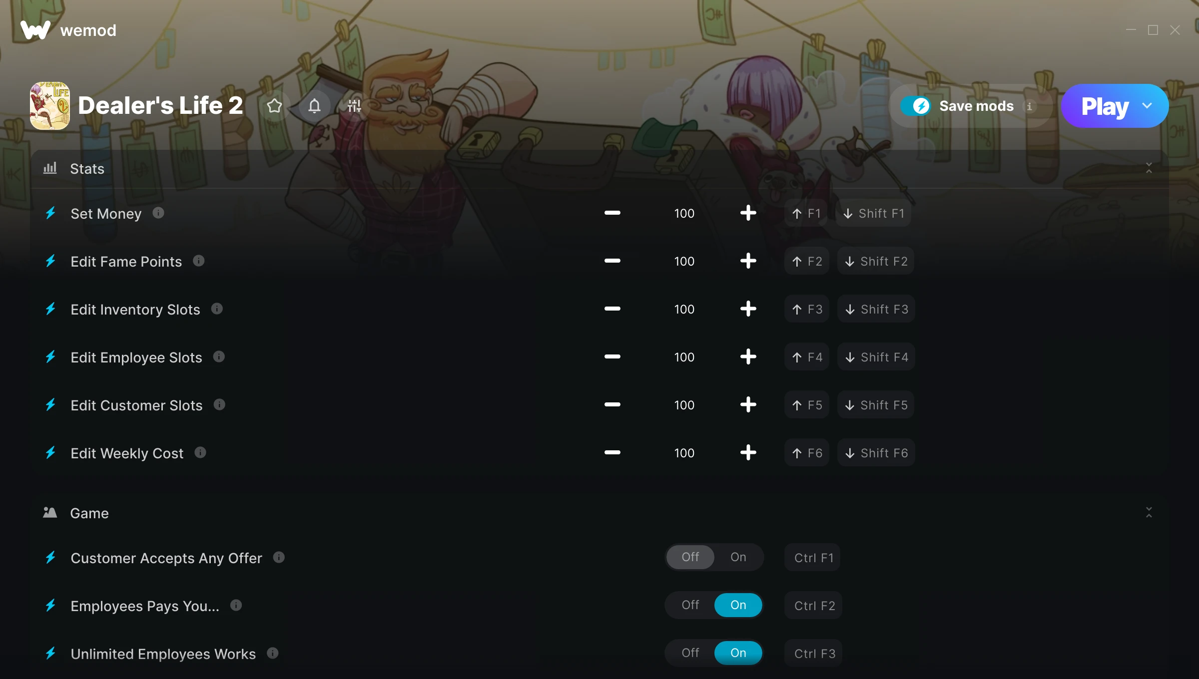 Dealer's Life 2 Trainer screenshot