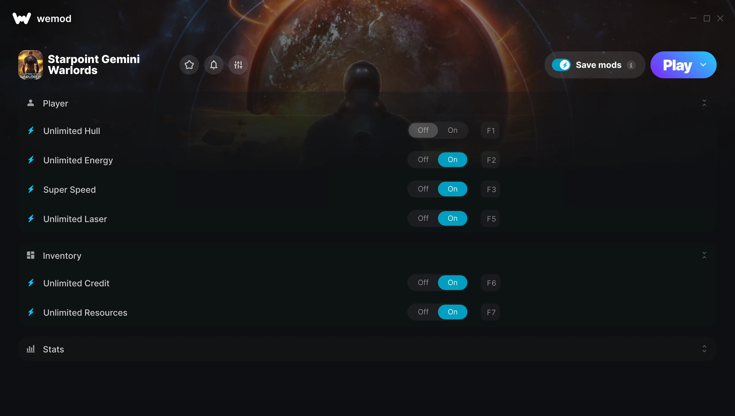 Starpoint Gemini Warlords Trainer screenshot