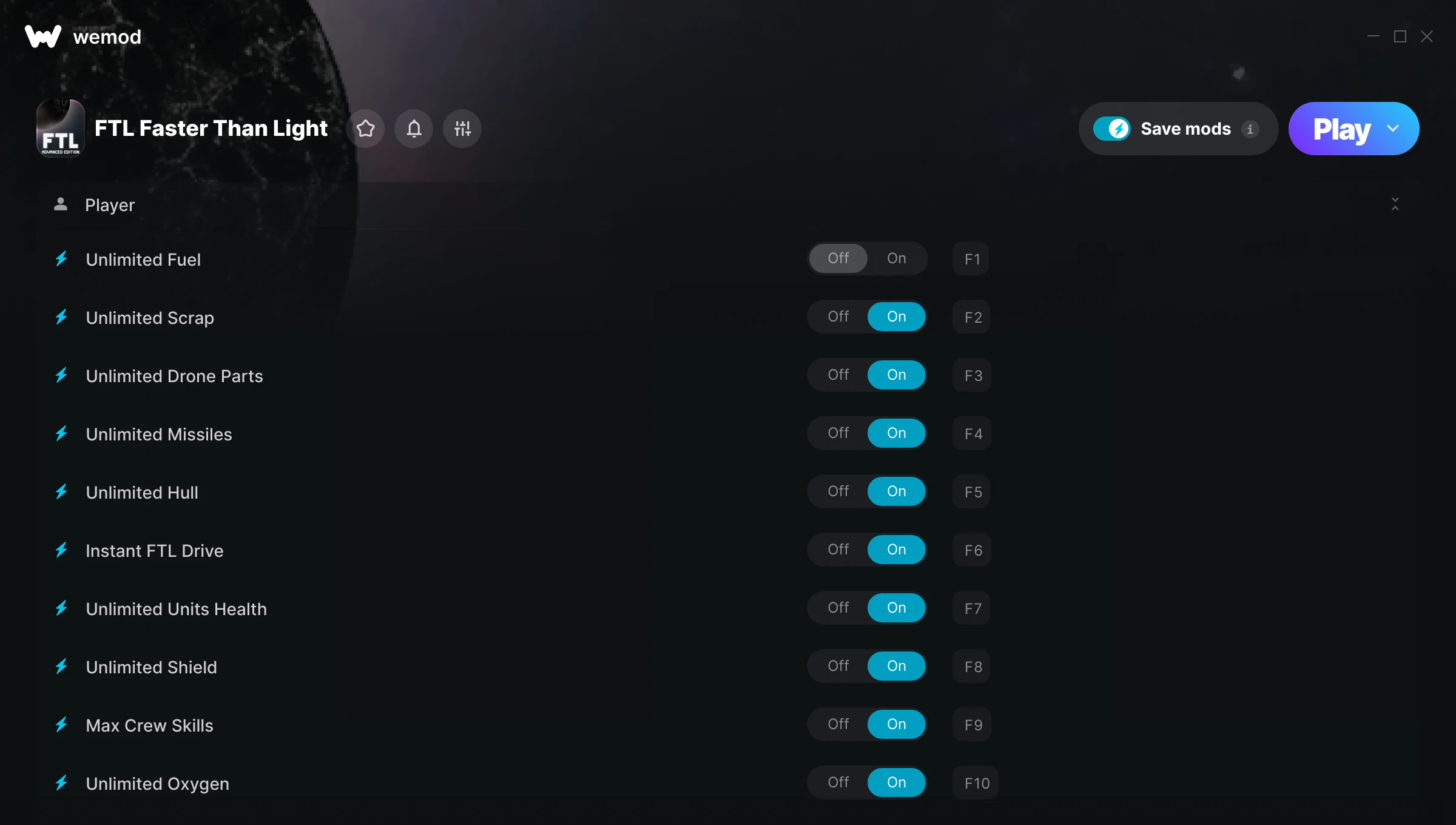 FTL Faster Than Light Trainer screenshot
