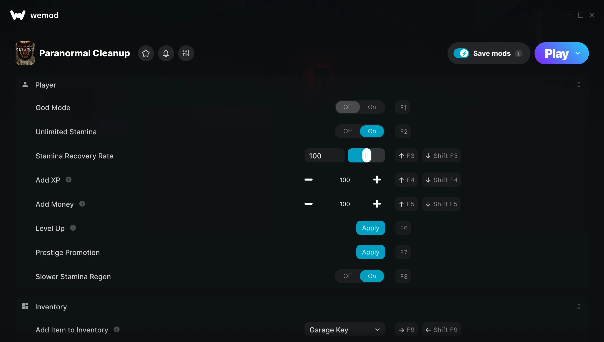 Paranormal Cleanup Trainer screenshot