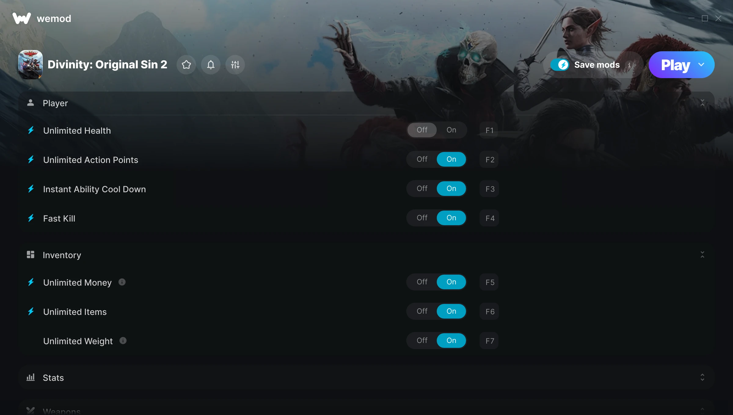 Divinity: Original Sin 2 Trainer screenshot