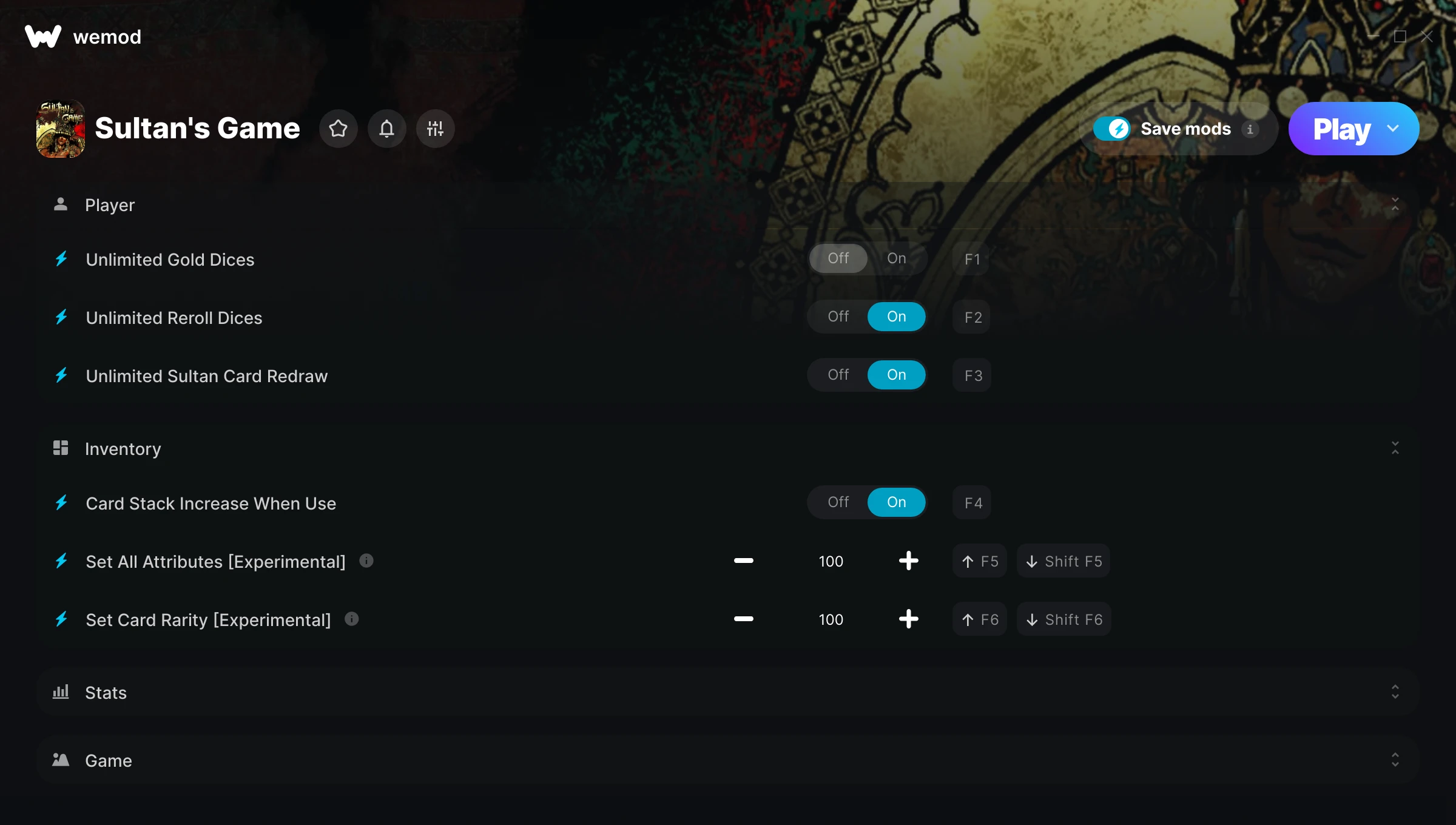 Sultans Game Trainer screenshot