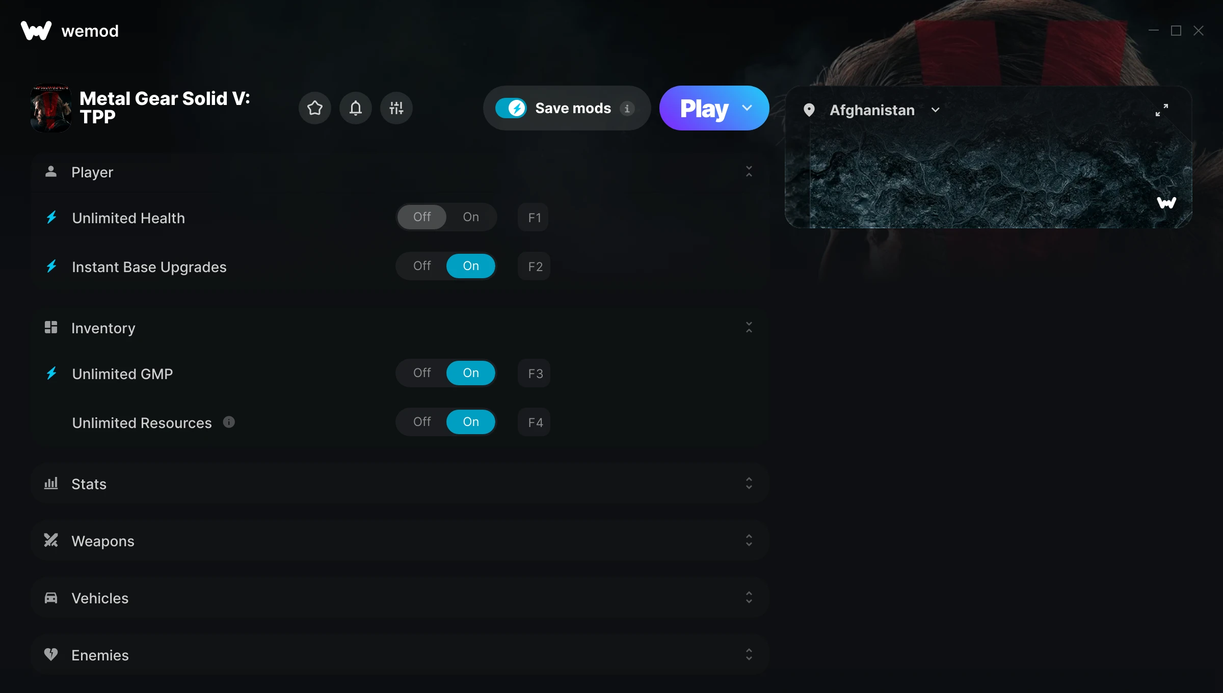 Metal Gear Solid V: TPP Trainer screenshot