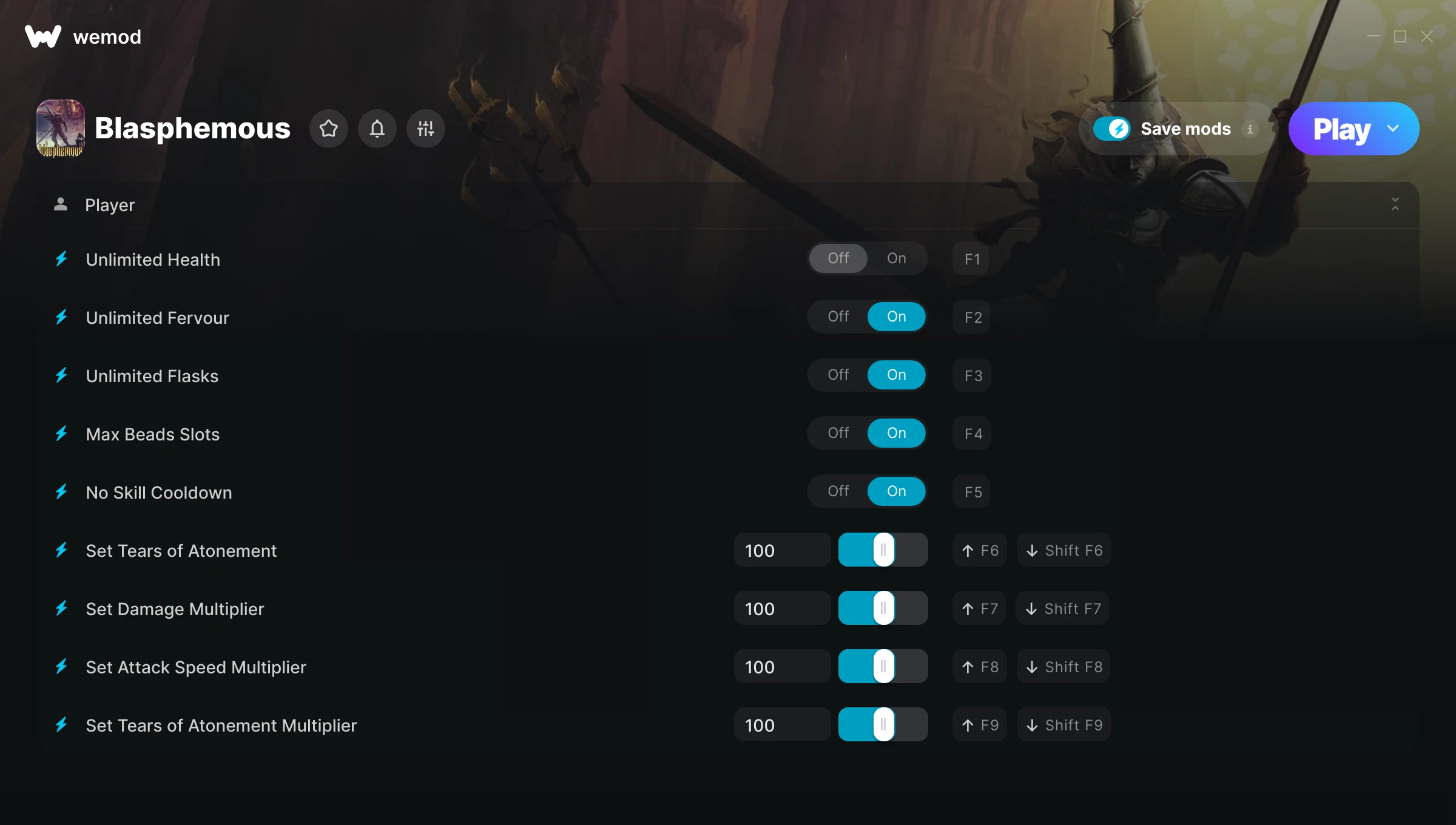 Blasphemous Trainer screenshot