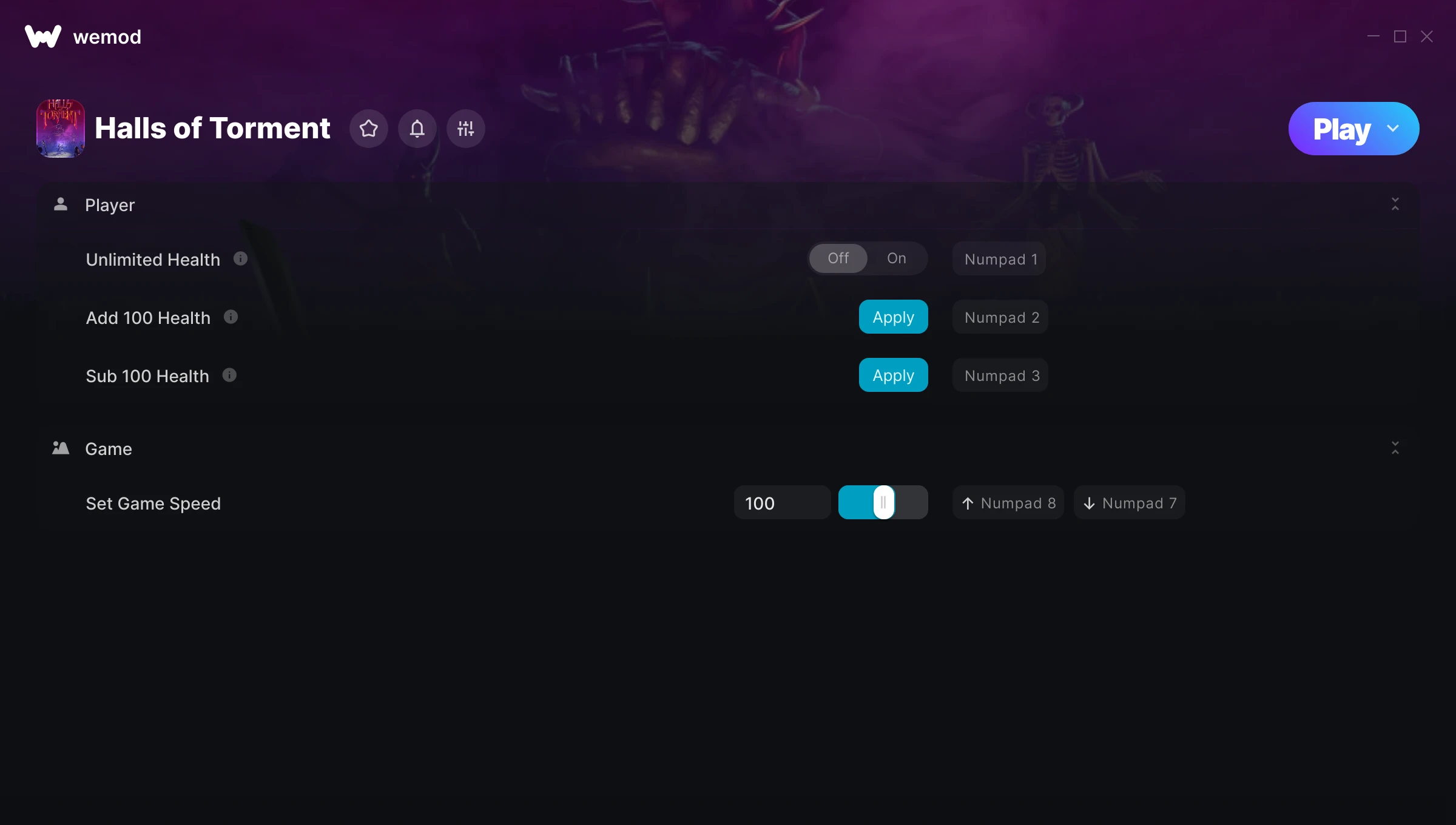 Halls of Torment Trainer screenshot