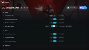 VOID/BREAKER Trainer screenshot