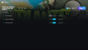 Plants vs. Zombies Game of the Year Edition Trainer screenshot