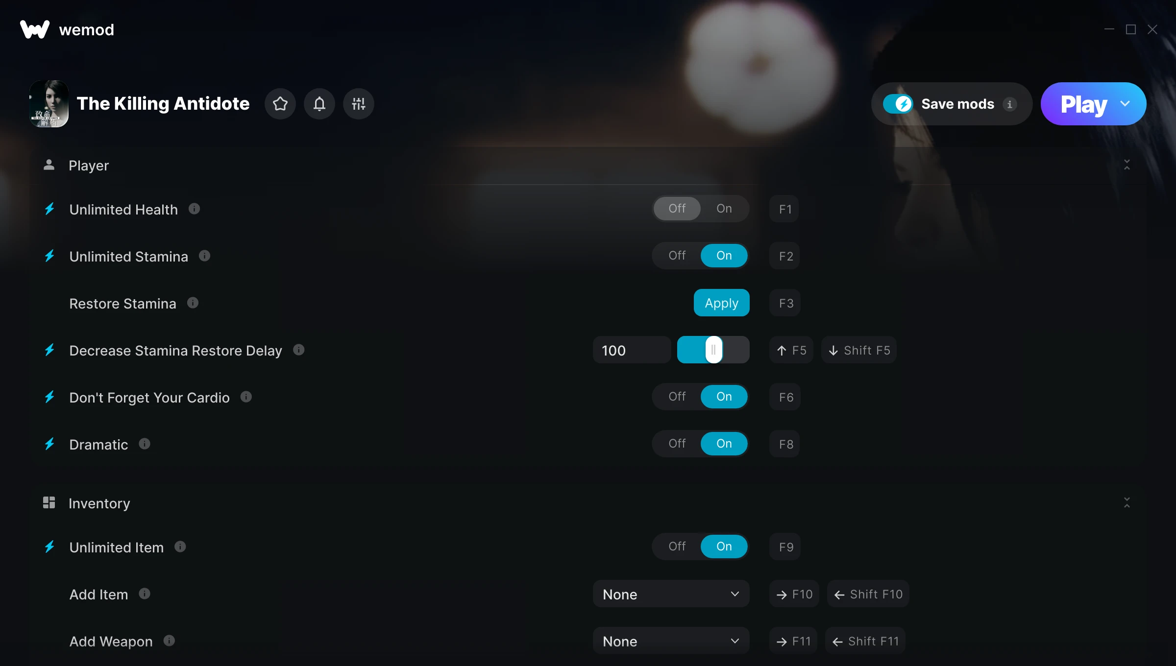 The Killing Antidote Trainer screenshot