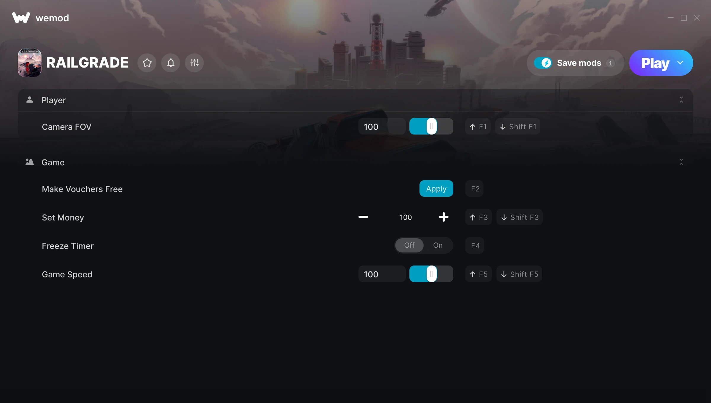 RAILGRADE Trainer screenshot