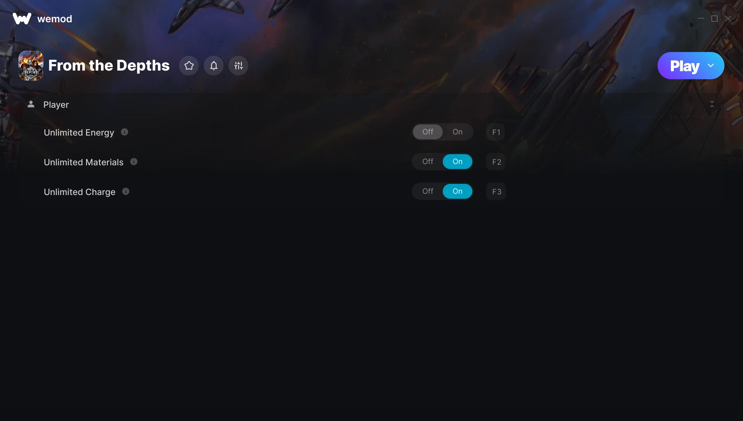 From the Depths Trainer screenshot