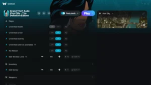 Grand Theft Auto Vice City the Definitive Edition Trainer screenshot