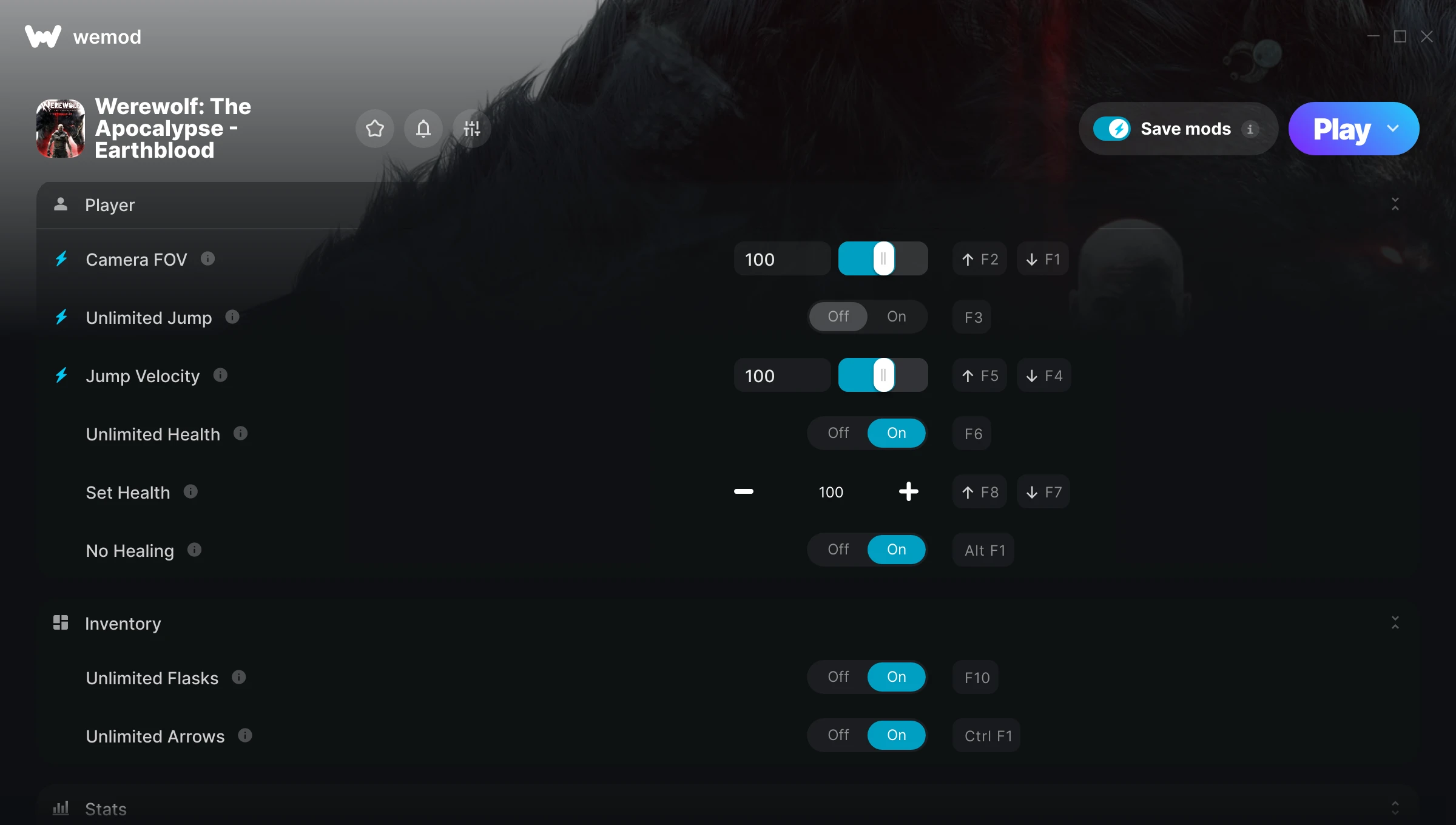 Werewolf the Apocalypse Earthblood Trainer screenshot