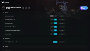 Middle Earth Shadow of War Trainer screenshot