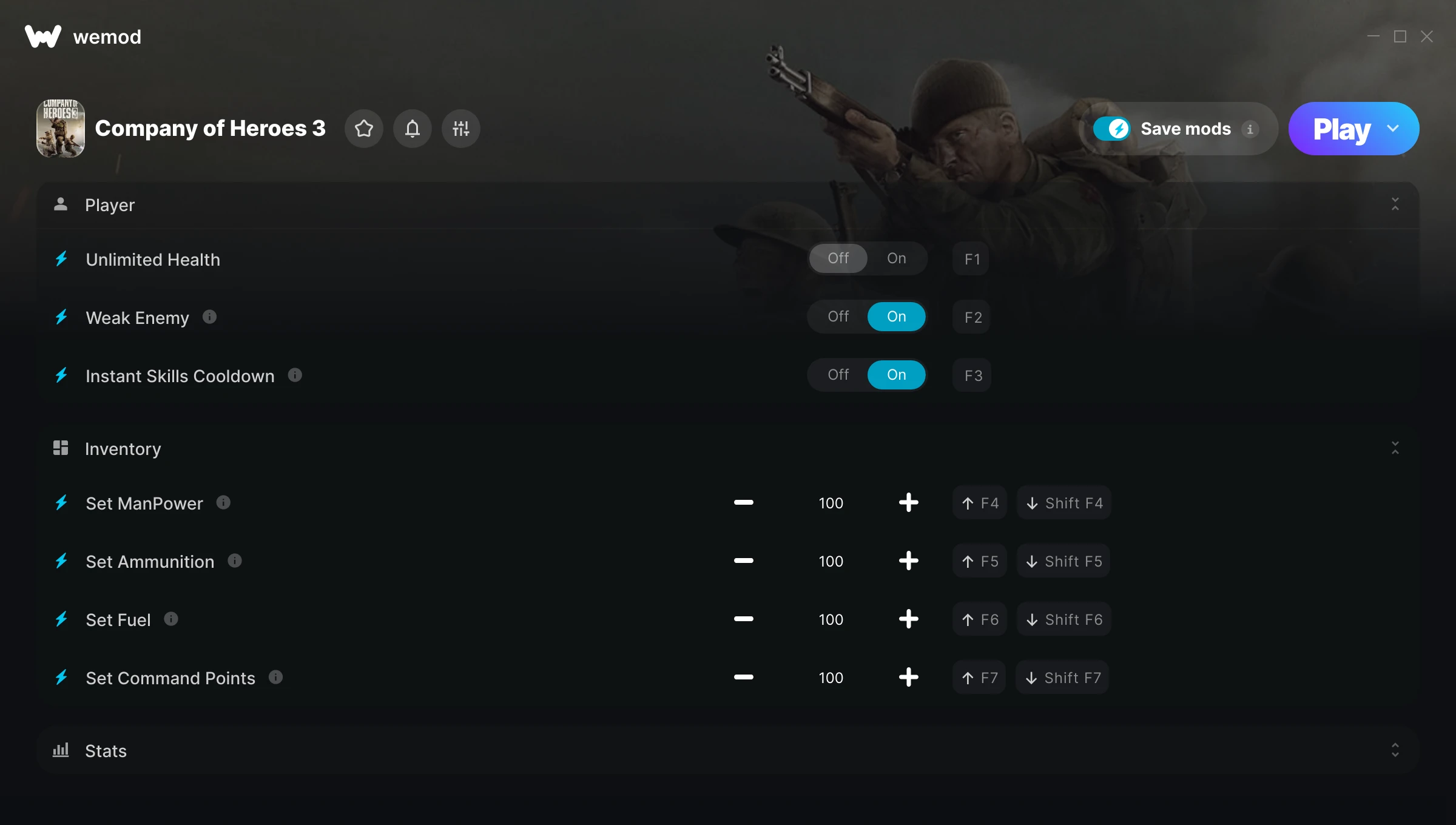 Company of Heroes 3 Trainer screenshot