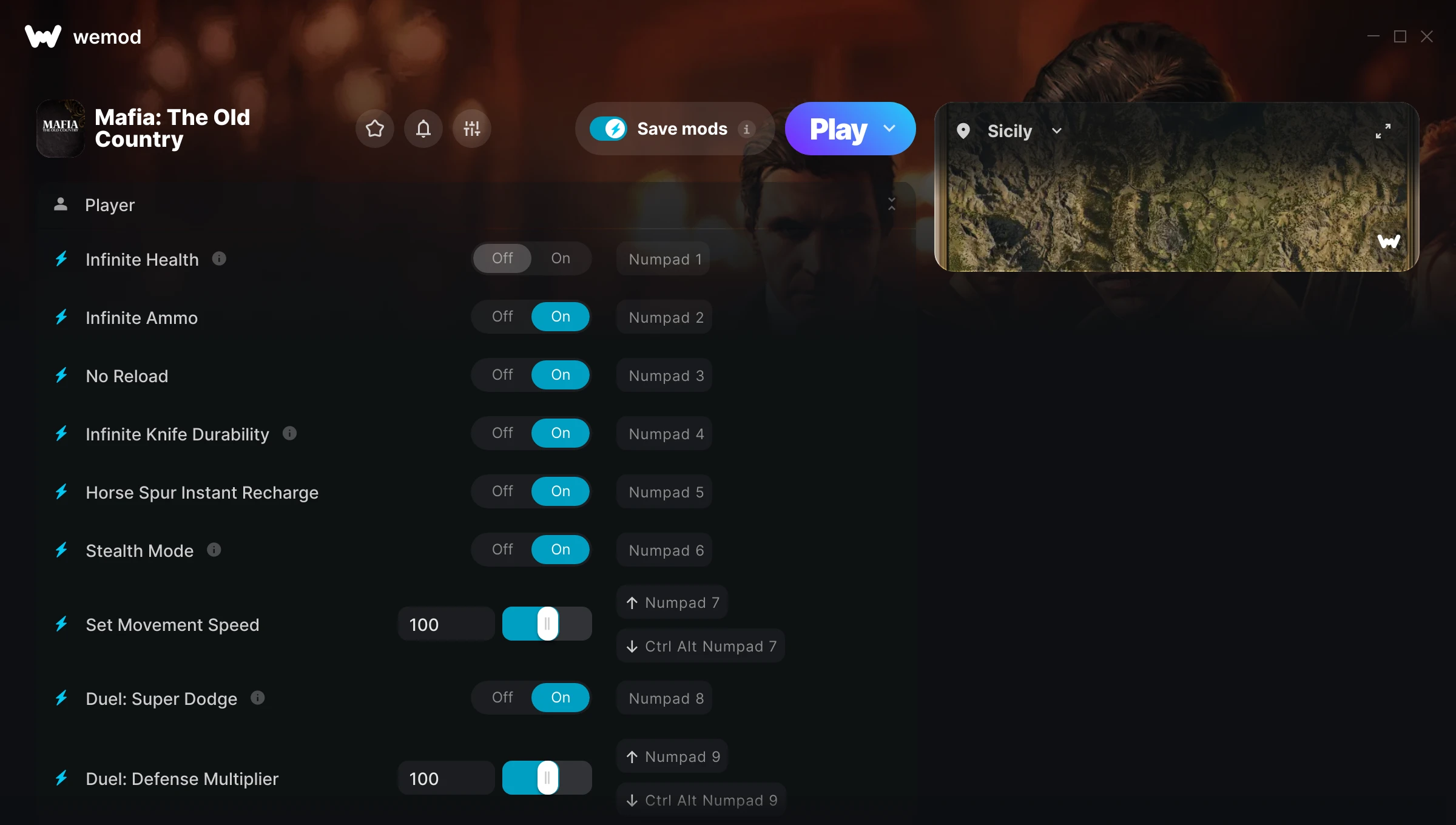 Mafia the Old Country Trainer screenshot