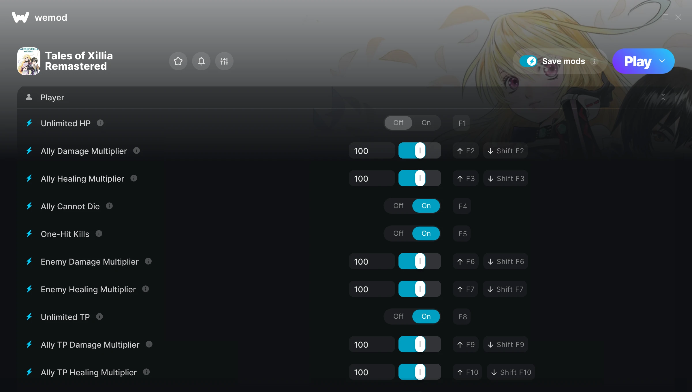 Tales of Xillia Remastered Trainer screenshot