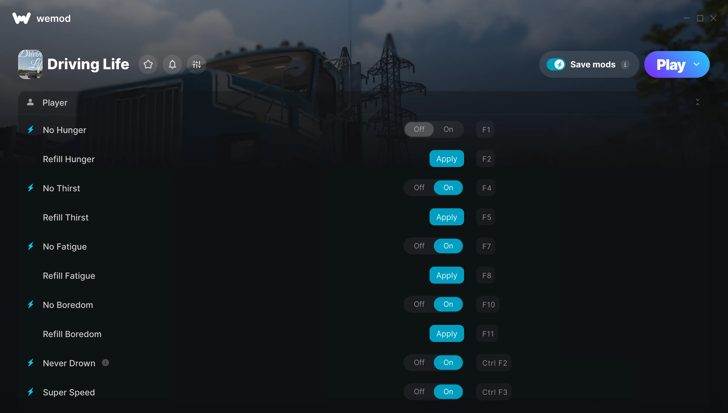 Driving Life Trainer screenshot
