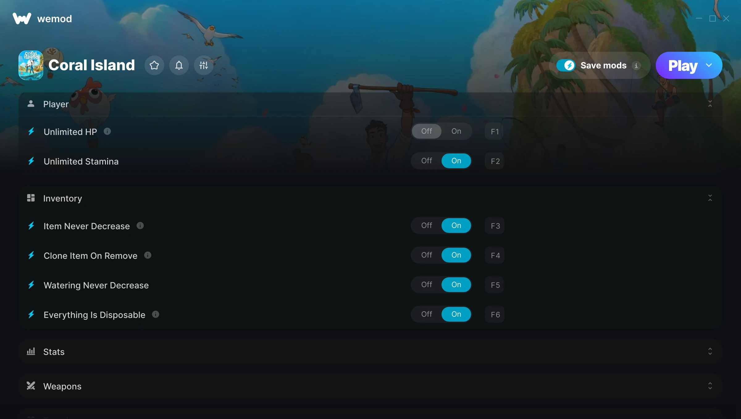 Coral Island Trainer screenshot
