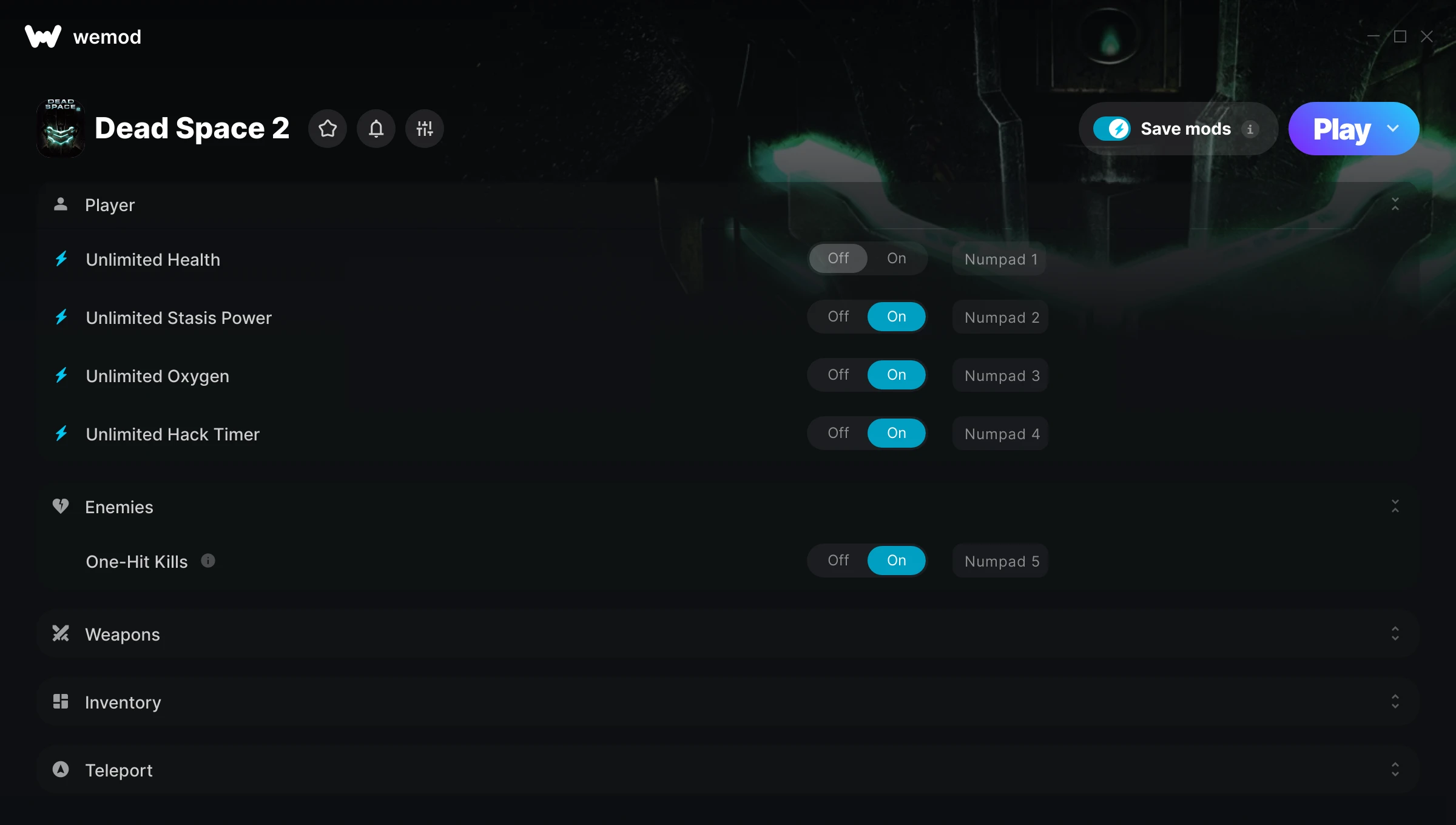 Dead Space 2 Trainer screenshot