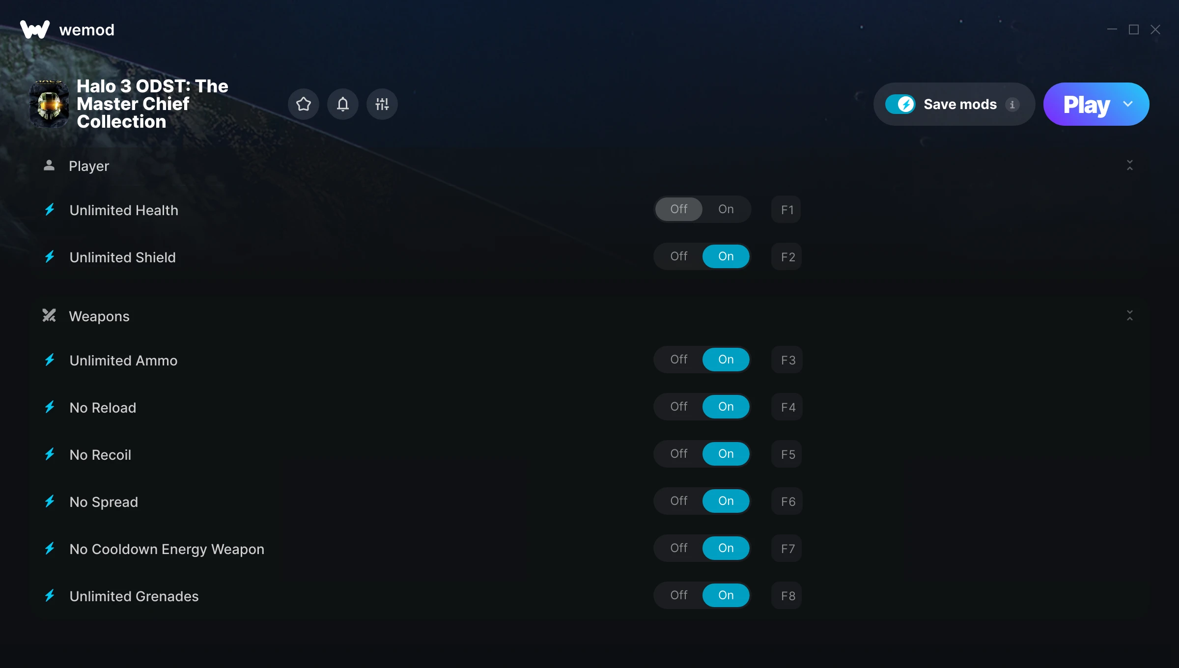Halo the Master Chief Collection Halo 3 Odst Trainer screenshot