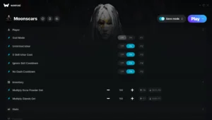 Moonscars Trainer screenshot