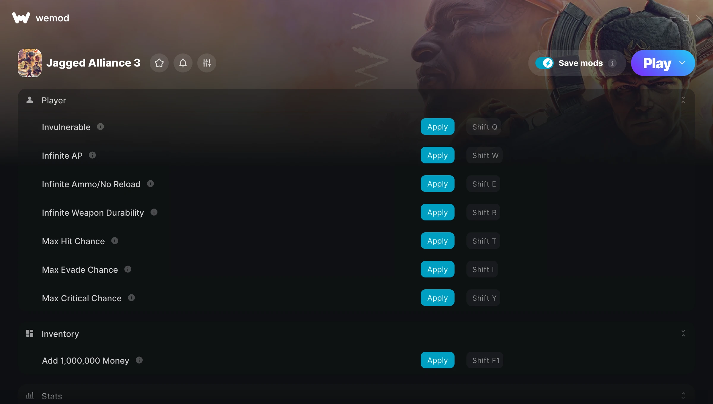 Jagged Alliance 3 Trainer screenshot