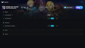 SWORD ART ONLINE Last Recollection Trainer screenshot