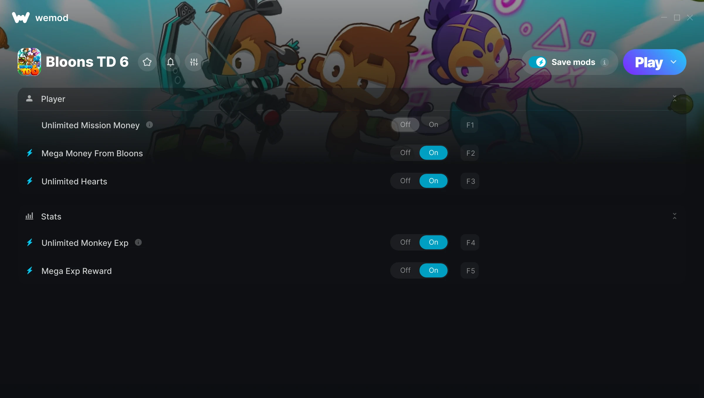 Bloons TD 6 Trainer screenshot