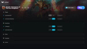 Alaloth: Champions of The Four Kingdoms Trainer screenshot
