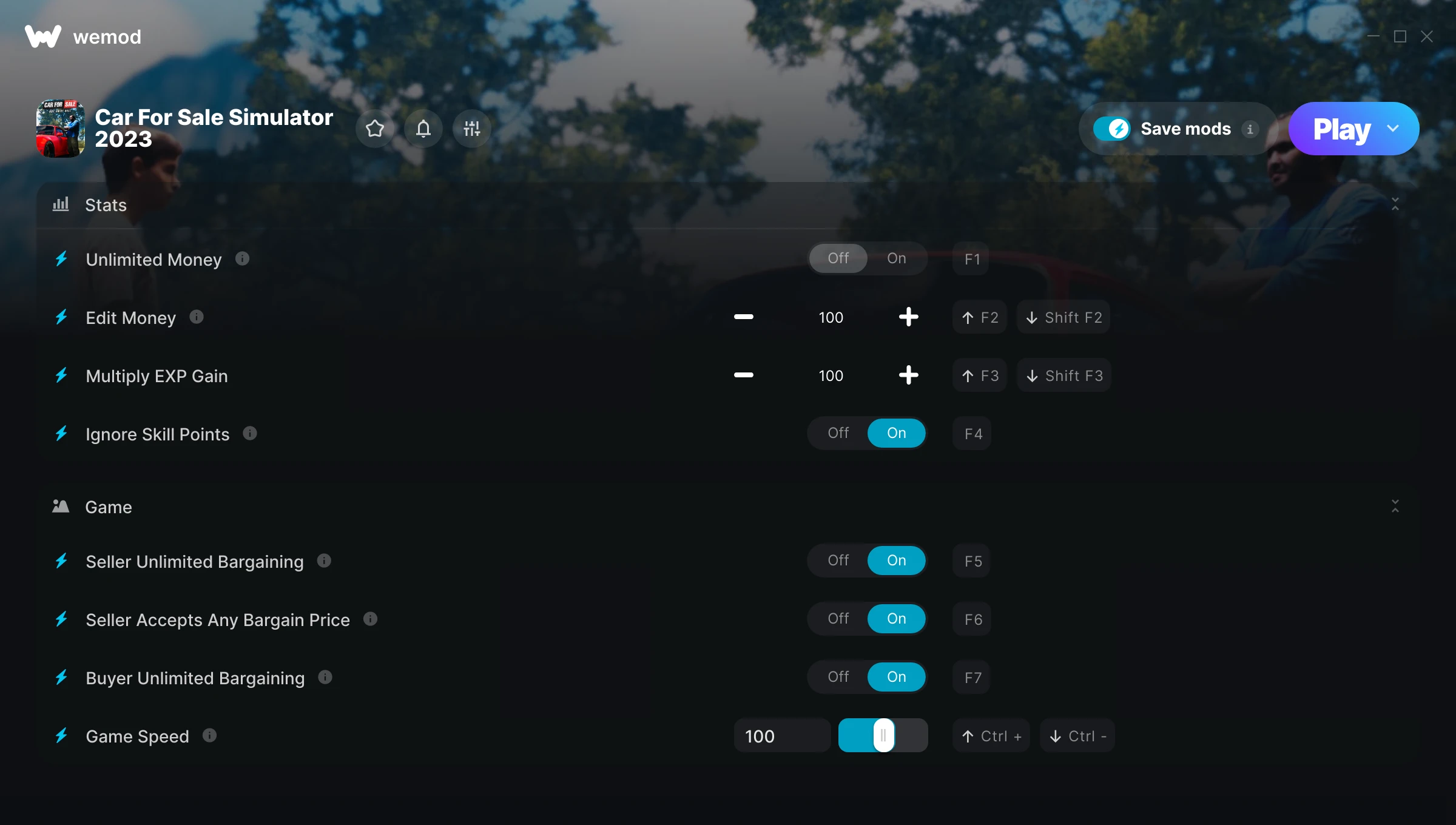 Car For Sale Simulator 2023 Trainer screenshot