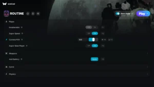 ROUTINE Trainer screenshot