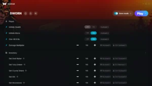 SWORN Trainer screenshot