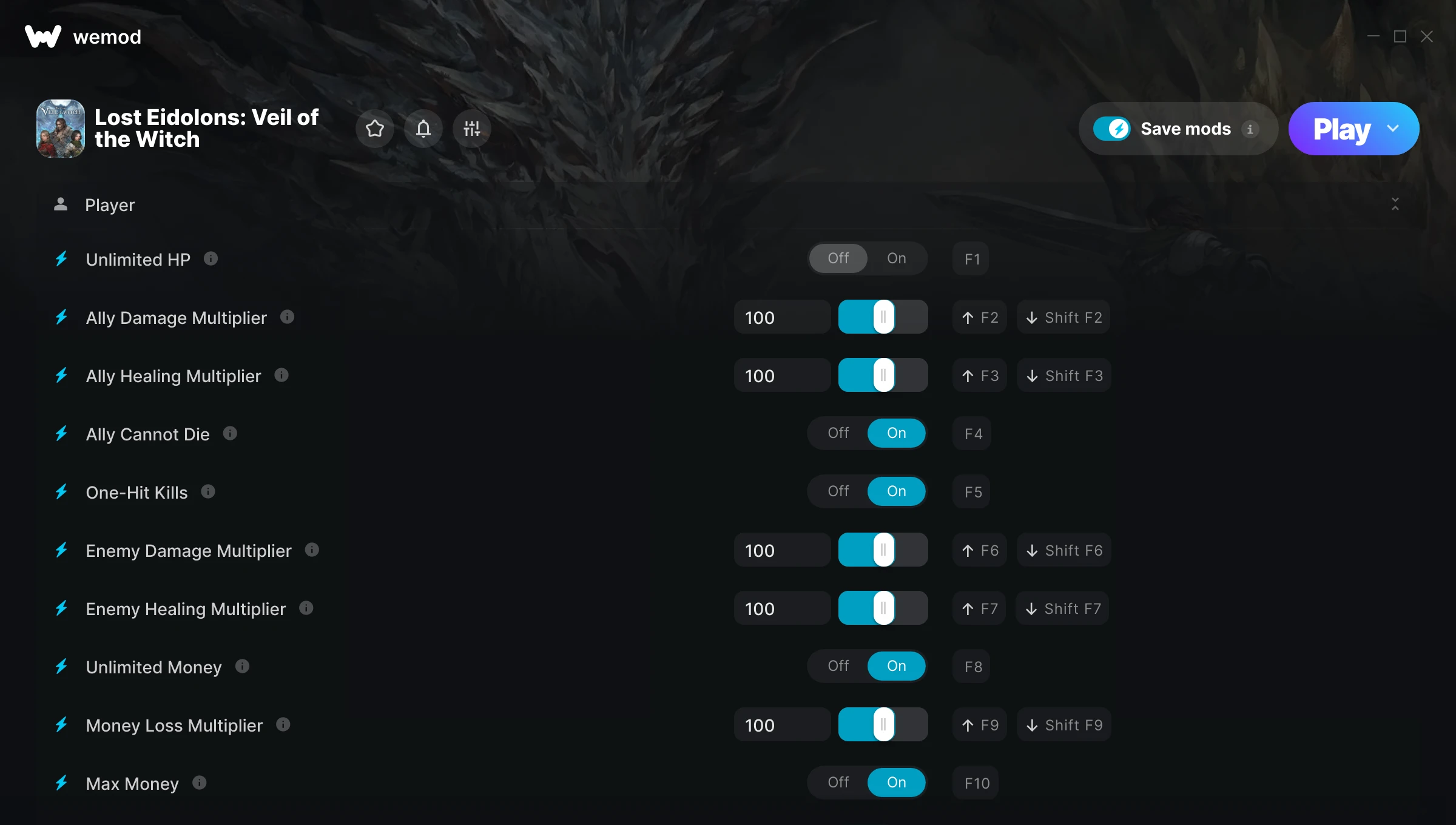 Lost Eidolons: Veil of the Witch Trainer screenshot