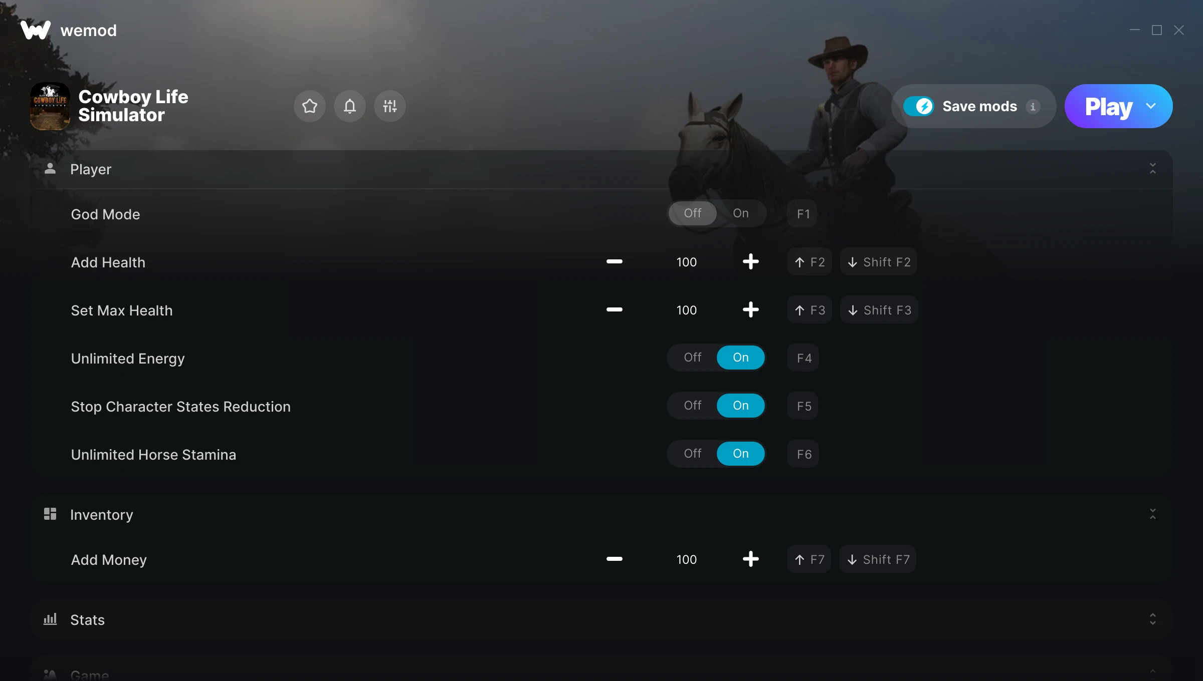Cowboy Life Simulator Trainer screenshot