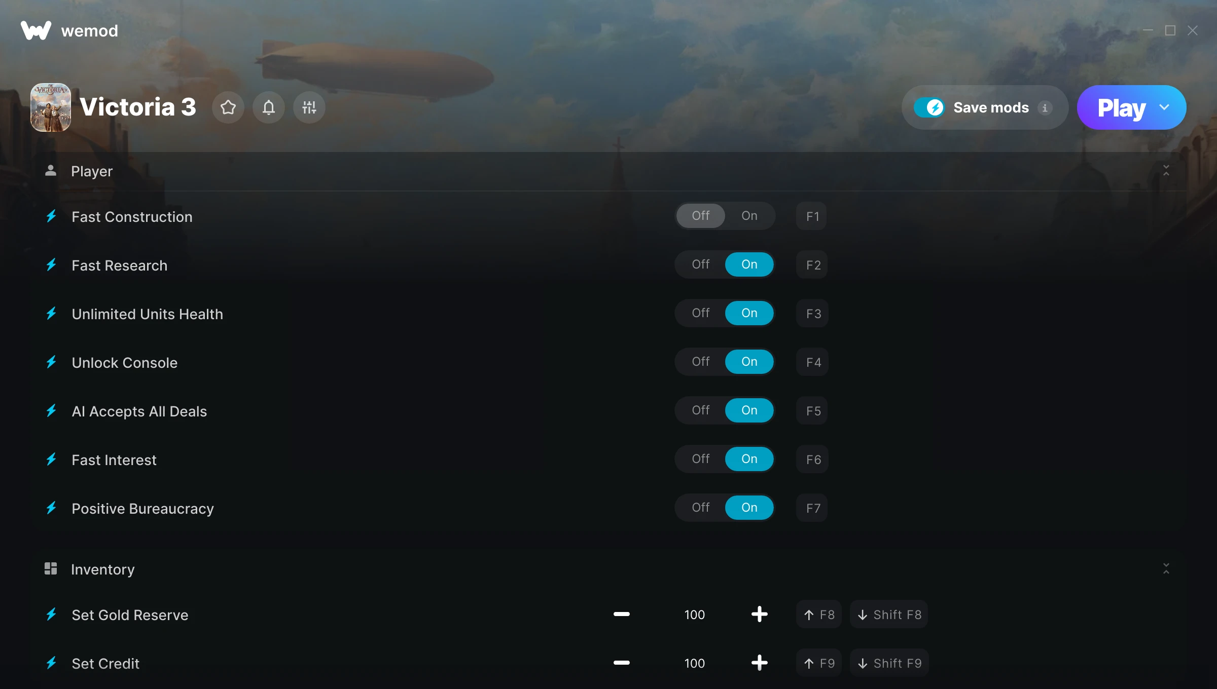 Victoria 3 Trainer screenshot